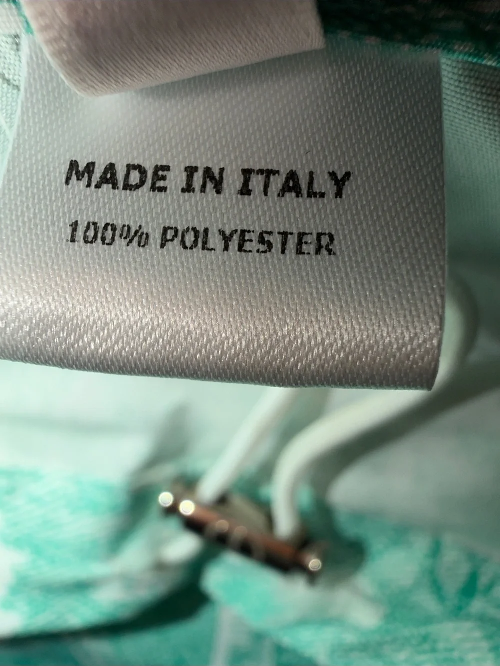 Dior Green and White Toile Drawstring Dustbag